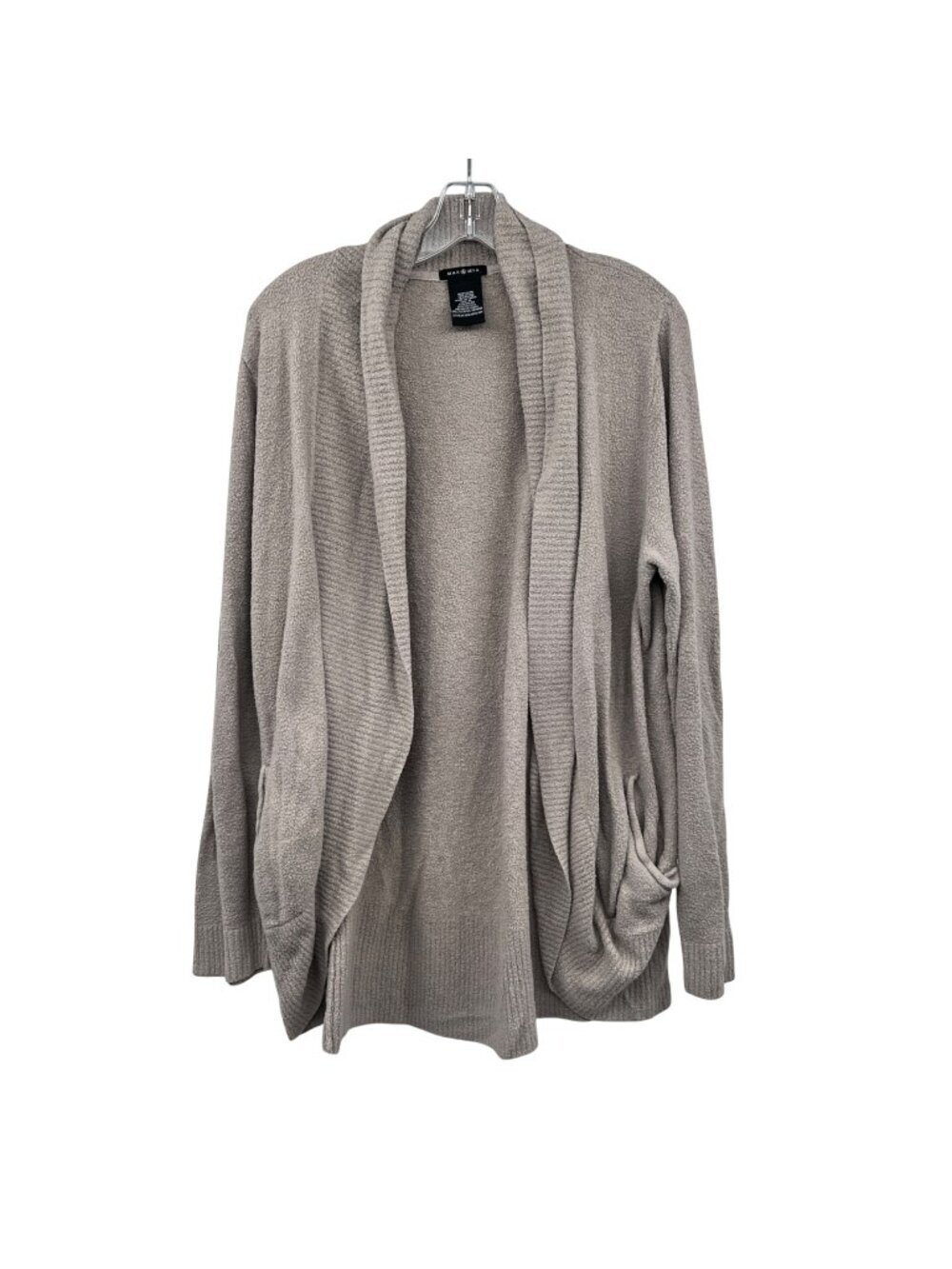 Max & Mia Womens Cardigan Open Front Long Sleeve Wisteria Size XL Pockets